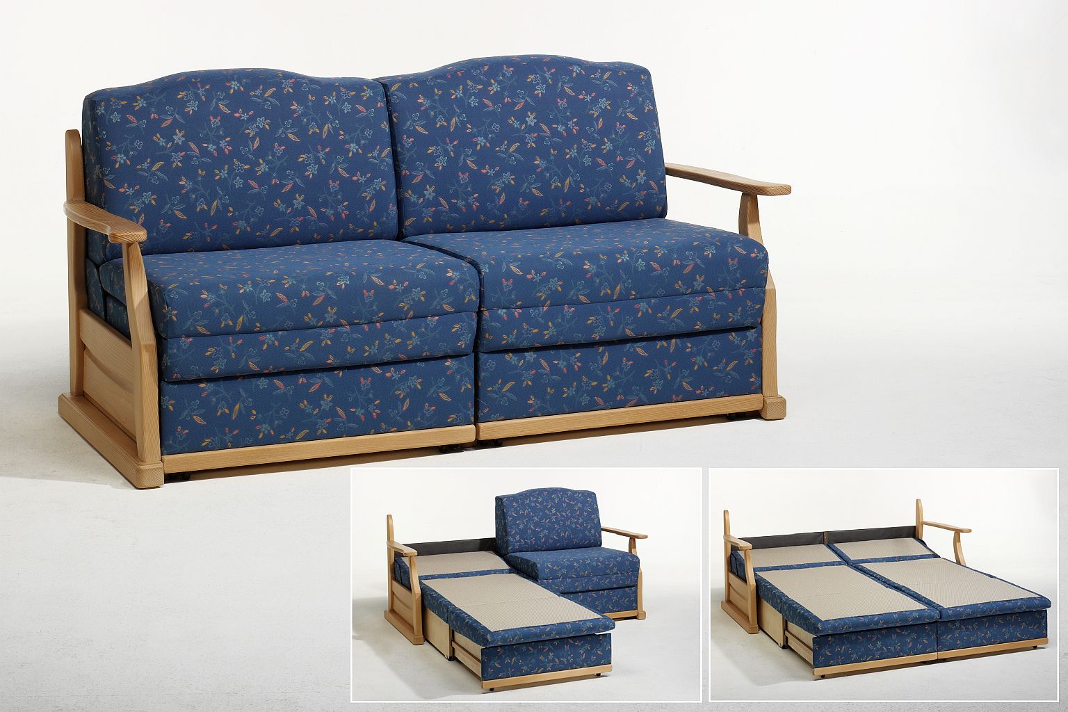 Schlafsofa AMMERSEE Gestell In Fichte Massiv Gebeizt Und Lackiert