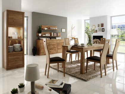 Wohnzimmermöbel BIANCA in Wildeiche Natur geölt