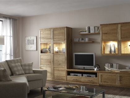 Wohnmöbel BIANCA in Wildeiche massiv