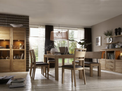 Esszimmer BIANCA in Wildeiche massiv