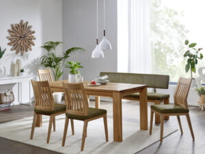 Tischgruppe FRIEDA in Eiche massiv