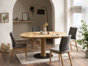 Angebot Juli: Tischgruppe JANINA in Eiche geölt zum Angebotspreis von € 4.998.-