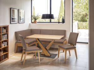 Angebot April: Eckbankgruppe LEA in Eiche massiv – Natur geölt zum Angebotspreis von € 6.598.-