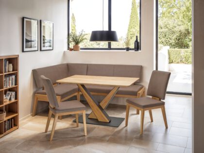 Eckbankgruppe SENTA in Eiche massiv